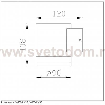 Настенный светильник бра Lucide 14880/05/12 BASCO/LED 