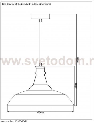 Подвесной светильник Lucide 15370/36/21 BARON