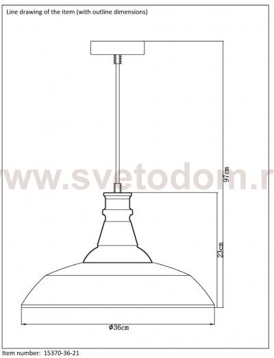 Подвесной светильник Lucide 15370/36/21 BARON