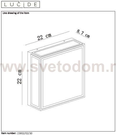 Светильник Lucide 15802/02/30