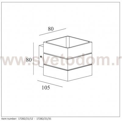 Настенный светильник бра Lucide 17282/21/12 BOK