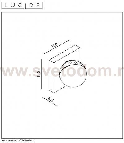Настенный светильник бра Lucide 17295/04/31