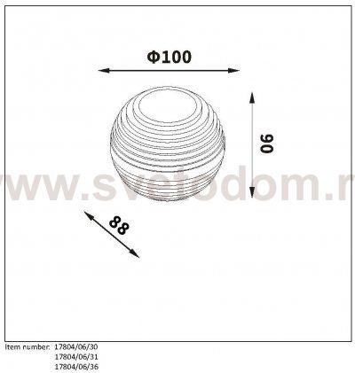 Светильник бра 17804/06/36 AYO Lucide