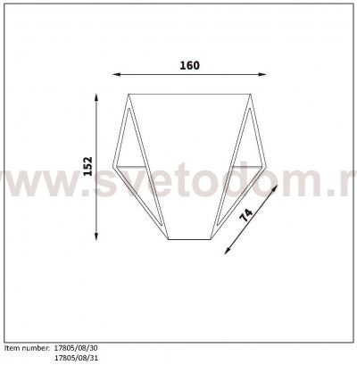 Светильник бра 17805/08/30 TIXIS Lucide