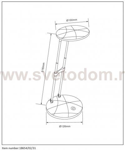 Настольная лампа Lucide 18654/02/31 FYLOU