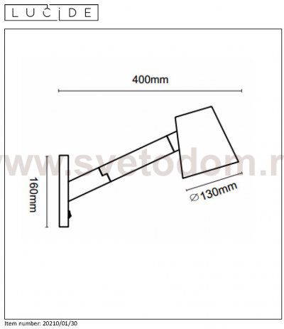 Светильник бра 20210/01/30 MIZUKO Lucide
