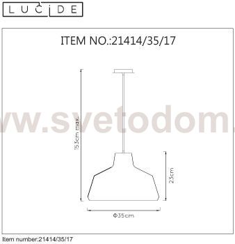 Подвесной светильник Lucide 21414/35/17
