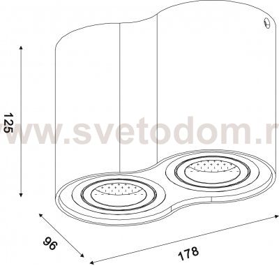 Потолочный светильник Lucide 22952/02/12 TUBE
