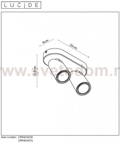 Потолочный светильник Lucide 23954/10/30 XYRUS 