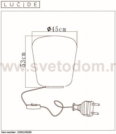 Настольная лампа Lucide 25501/45/65