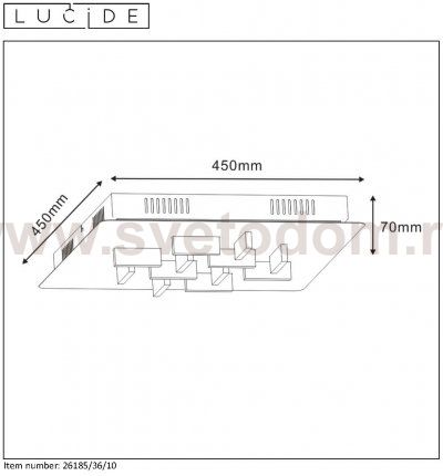 Потолочный светильник 26185/36/10 ANISTO Lucide