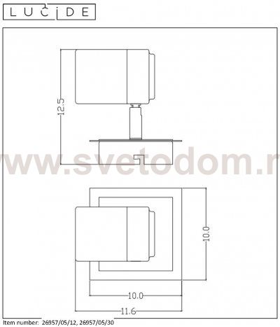 Потолочный светильник Lucide 26957/05/30