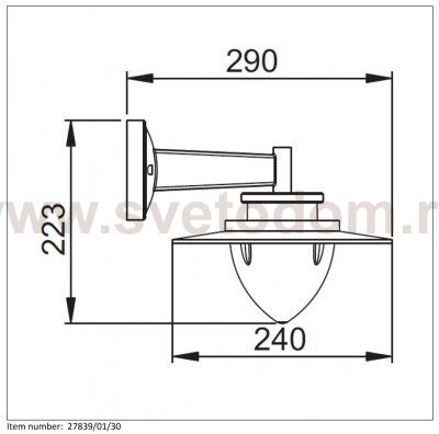 Светильник бра 27839/01/30 SESMA Lucide