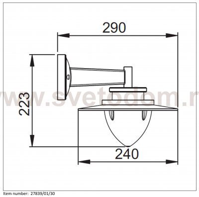 Светильник бра 27839/01/30 SESMA Lucide