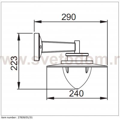 Светильник бра 27839/01/31 SESMA Lucide