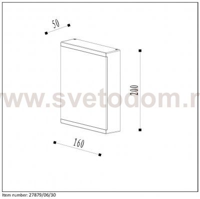 Светильник бра 27879/06/30 CADRA Lucide
