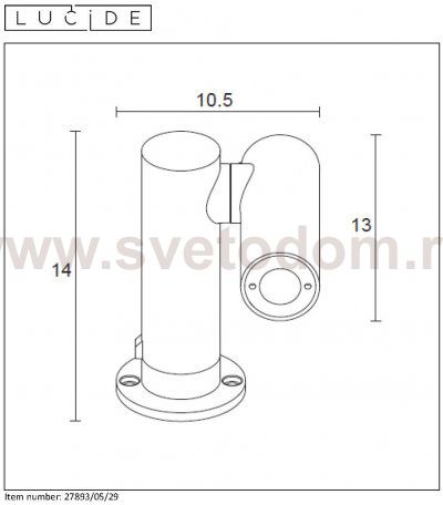 Грунтовый светильник Lucide 27893/05/29