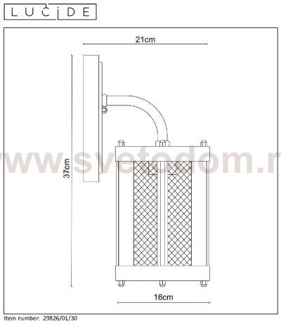 Настенный светильник бра Lucide 29826/01/30