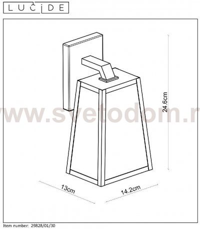 Настенный светильник бра Lucide 29828/01/30