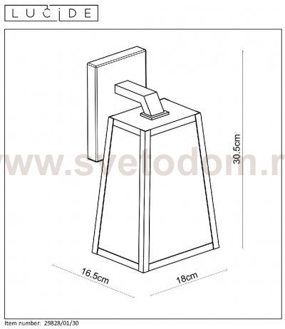 Настенный светильник бра Lucide 29829/01/30