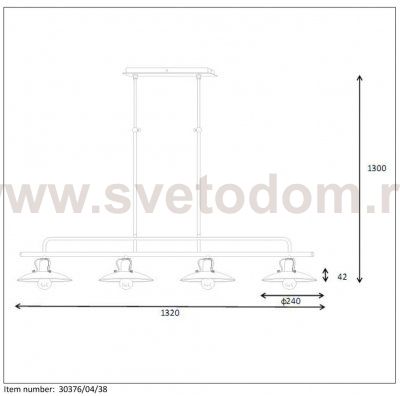 Подвесной светильник Lucide 30376/04/38 R?MER