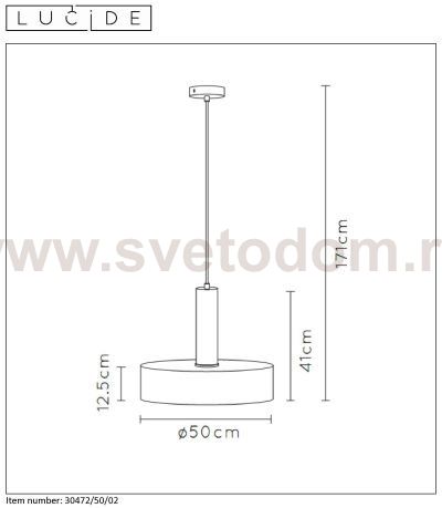 Светильник Lucide 30472/50/02