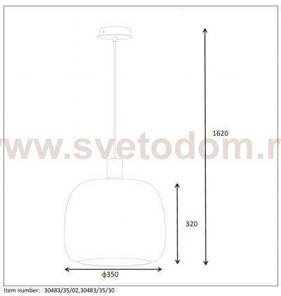 Подвесной светильник Lucide 30483/35/02 ACROS