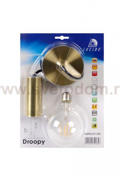 Подвесной светильник Lucide 30490/01/02 DROOPY 