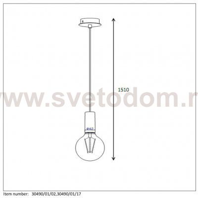 Подвесной светильник Lucide 30490/01/17 DROOPY 