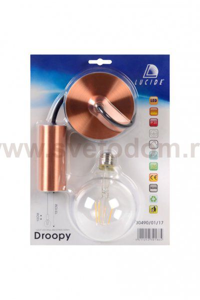 Подвесной светильник Lucide 30490/01/17 DROOPY 