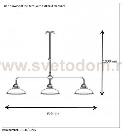 Подвес Lucide 31348/03/15 HAMOIS