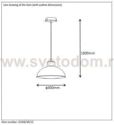 Подвес Lucide 31456/30/15 BORIS