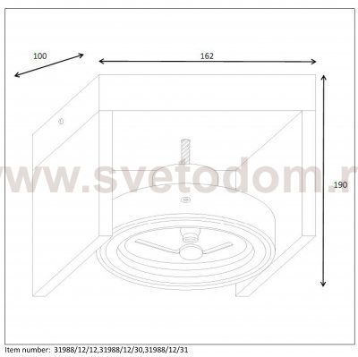 Потолочный светильник Lucide 31988/12/12 ZETT LED