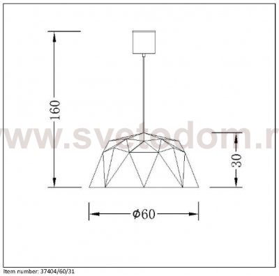 Подвесной светильник Lucide 37404/60/31 GEOMETRY