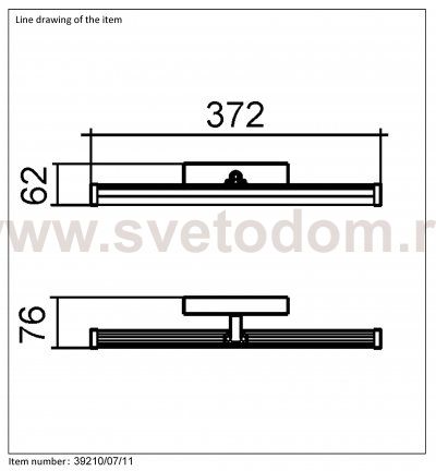 Зеркало с подсветкой Lucide 39210/07/11 BELPA/LED