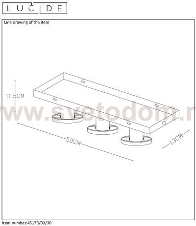 Светильник Lucide 45179/03/30