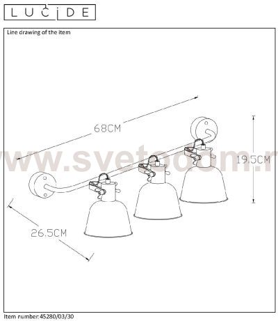 Светильник Lucide 45280/03/30