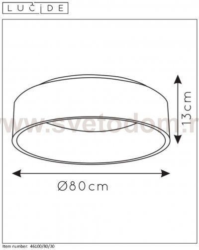 Потолочный светильник Lucide 46100/80/30