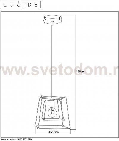 Подвесной светильник 46405/01/30 EDGAR Lucide
