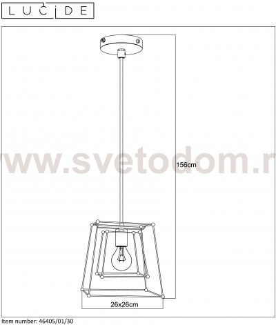 Подвесной светильник 46405/01/30 EDGAR Lucide