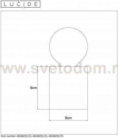 Настольная лампа 46500/01/31 PABLO Lucide