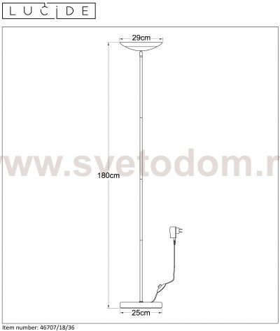 Торшер 46707/18/36 ZIGGY Lucide