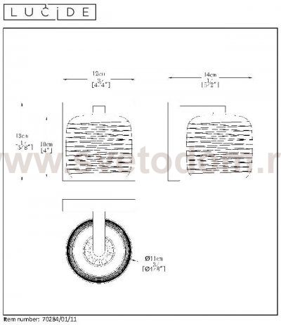 Настенный светильник бра Lucide 70284/01/11