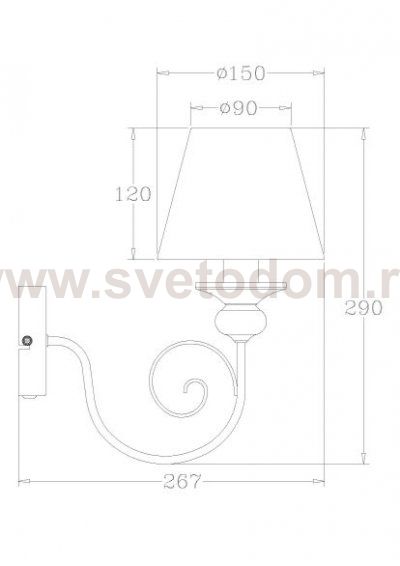 Светильник бра Lucide 71236/01/41 ROBIN
