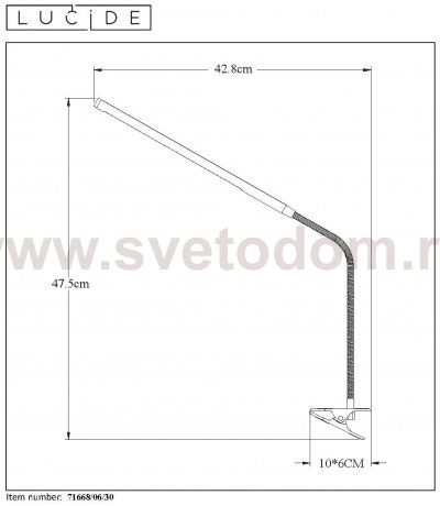 Светильник Lucide 71668/06/30