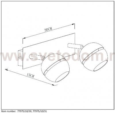 Потолочный светильник Lucide 77975/10/30 BINARI LED