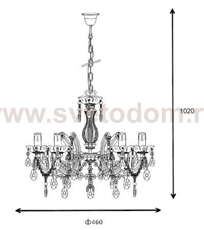 Люстра Lucide 78351/05/60 ARABESQUE