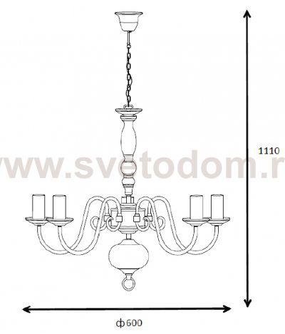Люстра Lucide 78362/05/21 BARROCCO