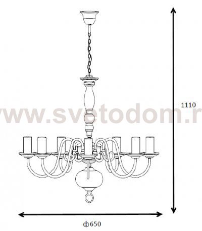 Люстра Lucide 78362/08/21 BARROCCO