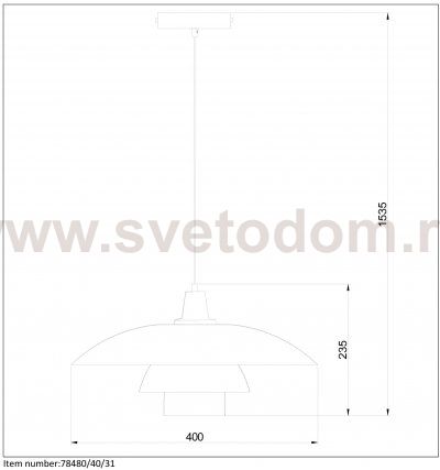 Подвесной светильник 78480/40/31 GITSY Lucide